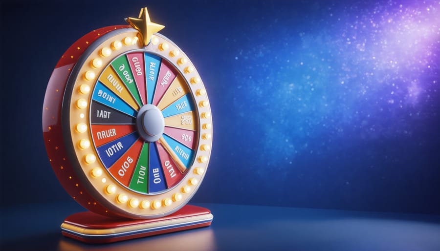 DIY spinning wheel with various learning categories for review games